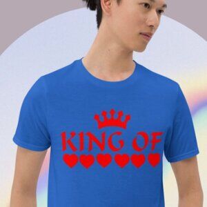 MEN T-SHIRT KING OF HEARTS